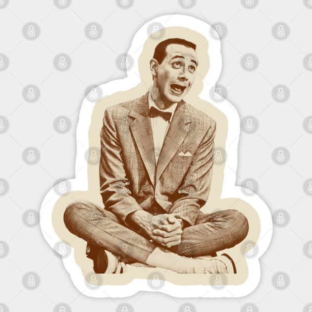 pee wee herman ~ Retro Vintage Sketches Sticker by NMAX HERU